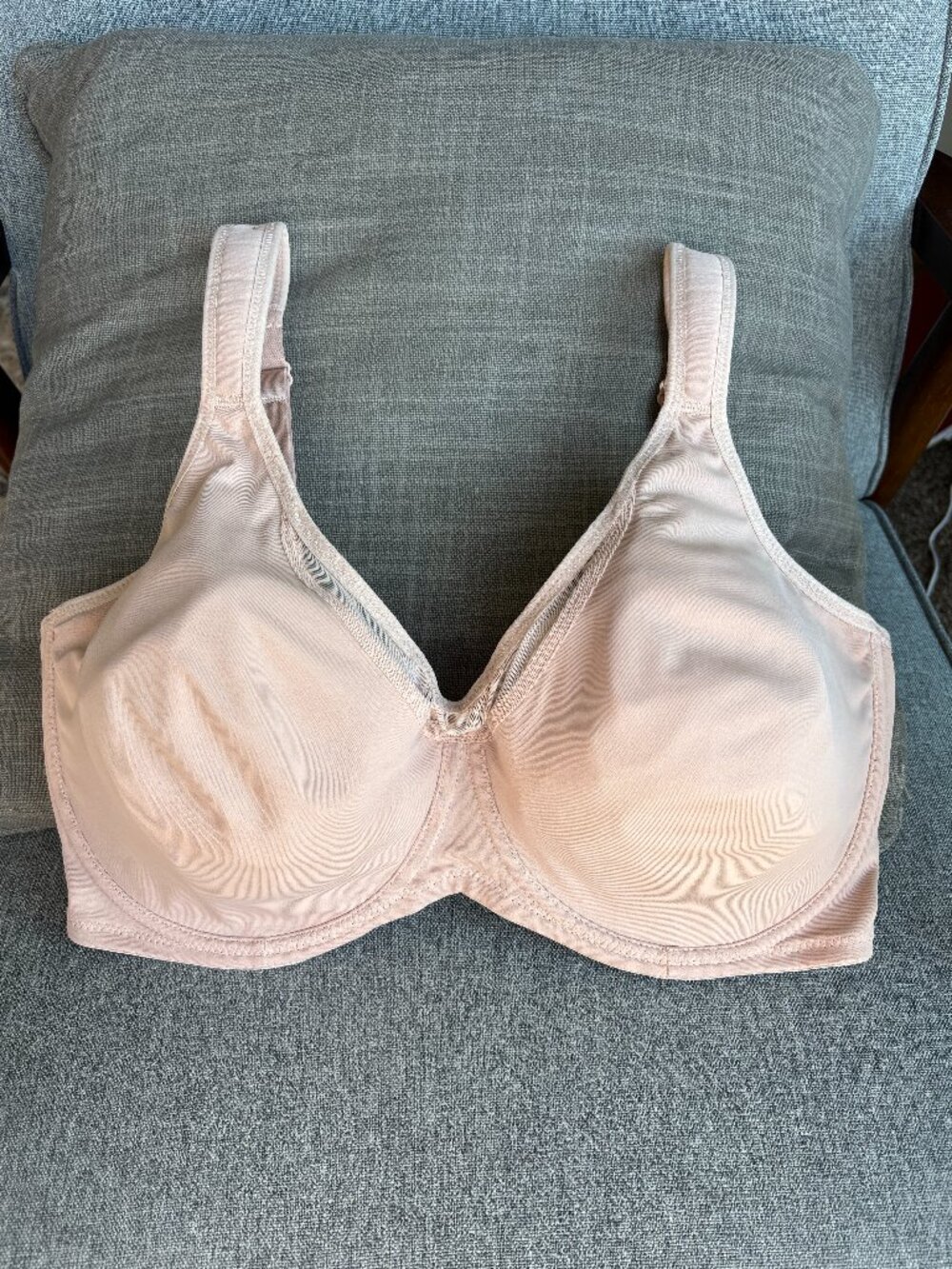 SheCurve Nude Full Coverage Minimizer Underwire Bra Size 36G Adjustable Straps